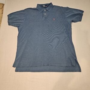 Ralph Lauren‎ Vintage Men's Blue Polo Shirt Size XXL